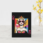 Valentijnsdag van de Queen of Hearts Kaart (Gele Bloem)