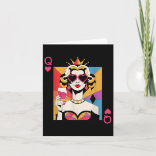 Valentijnsdag van de Queen of Hearts Kaart