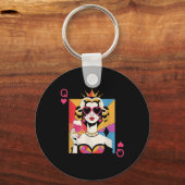 Valentijnsdag van de Queen of Hearts Sleutelhanger (Voorkant)