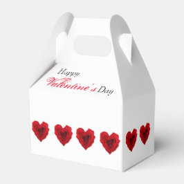 Valentijnsdag van de rode rode rode rozenrog in de bedankdoosjes