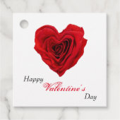 Valentijnsdag van de rode rode rode rozenrog in de bedankjes labels (Voorkant)