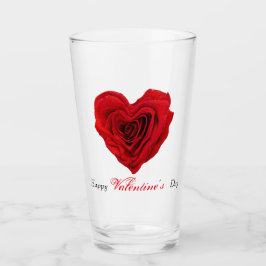 Valentijnsdag van de rode rode rode rozenrog in de glas
