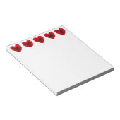 Valentijnsdag van de rode rode rode rozenrog in de notitieblok (Schuin)