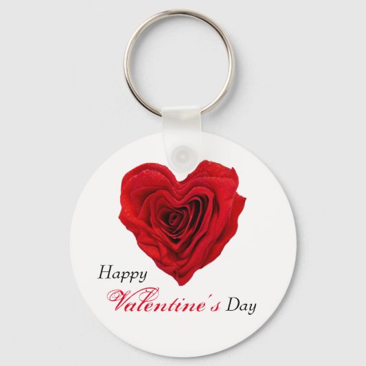 Valentijnsdag van de rode rode rode rozenrog in de sleutelhanger (Voorkant)