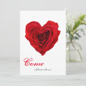 Valentijnsdag van de Rode Rozenpartij op de hartsp Kaart (Staand voorkant)