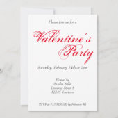 Valentijnsdag van de Rode Rozenpartij op de hartsp Kaart (Achterkant)