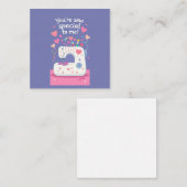 Valentijnsdag van de Schattigee naaimachine Notitiekaartje (Voorkant / Achterkant)