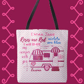 Valentijnsdag van de  travelaanhangwagen tote bag