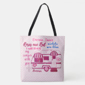 Valentijnsdag van de  travelaanhangwagen tote bag (Voorkant)