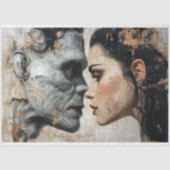 Valentijnsdag van Frankenstein Tissuepapier (Voorkant)