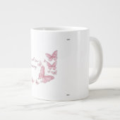 Valentijnsdag van groei individueel samen grote koffiekop (Voorkant rechts)