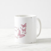 Valentijnsdag van groei individueel samen koffiemok (Voorkant rechts)