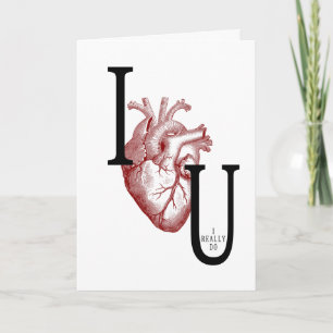  Valentijnsdag van het anatomische hart Feestdagen Kaart