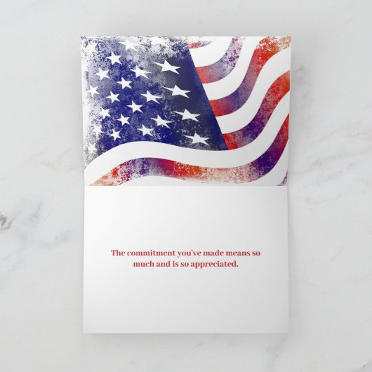 Valentijnsdag van het Eigen Militair Leger Feestdagen Kaart (Binnen)