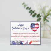 Valentijnsdag van het militair soldaat leger feestdagenkaart (Staand voorkant)