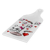 Valentijnsdag van het snijvlak snijplank (Hoek)