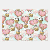 Valentijnsdag van heteluchtballondieren inpakpapier vel (Voorkant 2)