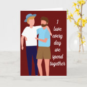 Valentijnsdag van homepage Mannen Tekening van Cou Kaart (Gele Bloem)