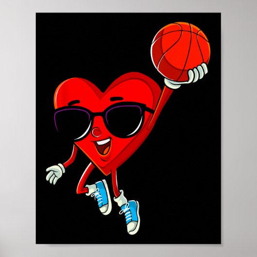 Valentijnsdag van honkbal sport poster (Voorkant)