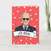 Valentijnsdag van Joe Biden Kaart (Voorkant)