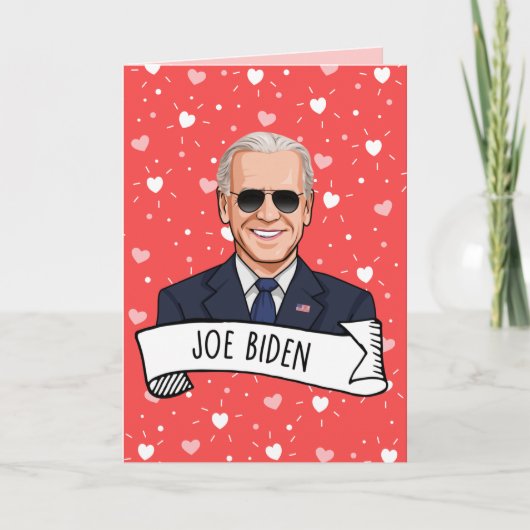 Valentijnsdag van Joe Biden Kaart (Voorkant)