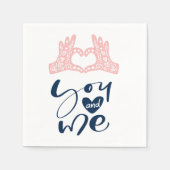 Valentijnsdag van jou en mij servet (Voorkant)