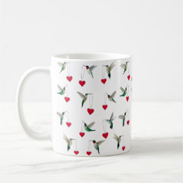 Valentijnsdag van kolibries koffiemok