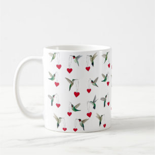 Valentijnsdag van kolibries koffiemok
