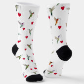 Valentijnsdag van kolibries sokken (Gebogen)