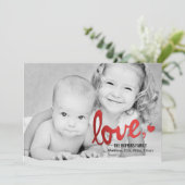 Valentijnsdag van Liefde - Rode Feestdagenkaart (Staand voorkant)