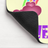 Valentijnsdag van liefdesinsecten Mousepad Muismat (Hoek)