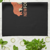 Valentijnsdag van Newfoundland | Liefde dag cadeau Theedoek (Gevouwen)