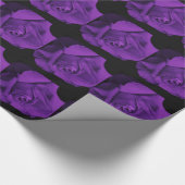 Valentijnsdag van Paarse Rozen Cadeaupapier (Hoek)
