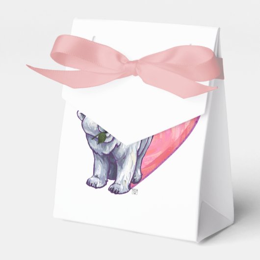 Valentijnsdag van poolBeer Bedankdoosjes (Voorkant Zijde)