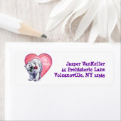 Valentijnsdag van poolBeer Etiket (Insitu)