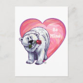 Valentijnsdag van poolBeer Feestdagenkaart (Voorkant)