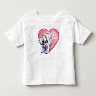 Valentijnsdag van poolBeer Kinder Shirts