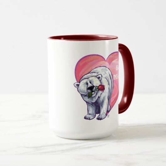 Valentijnsdag van poolBeer Mok (Voorkant rechts)