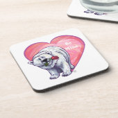 Valentijnsdag van poolBeer Onderzetter (Linkerzijde)