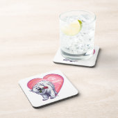 Valentijnsdag van poolBeer Onderzetter (Rechterzijde)