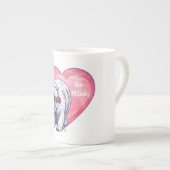 Valentijnsdag van poolBeer Porselein Kop (Voorkant rechts)