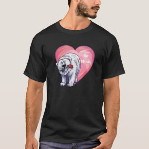 Valentijnsdag van poolBeer T-shirt