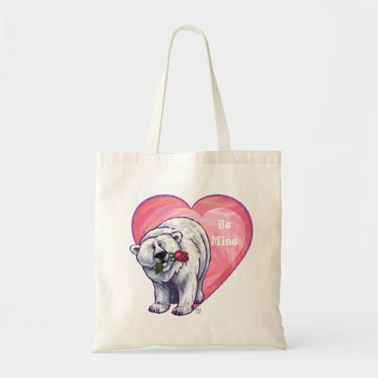 Valentijnsdag van poolBeer Tote Bag (Voorkant)