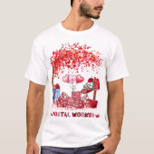 Valentijnsdag van postbeambte t-shirt (Voorkant)