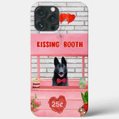 Valentijnsdag van Shepherd Dog Kissing Booth Case-Mate iPhone Case (Achterkant)