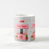 Valentijnsdag van Shepherd Dog Kissing Booth Koffiemok (Center)