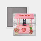 Valentijnsdag van Shepherd Dog Kissing Booth Magneet (Voorkant / Achterkant)