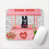 Valentijnsdag van Shepherd Dog Kissing Booth Muismat (Met muis)