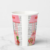 Valentijnsdag van Shepherd Dog Kissing Booth Papieren Bekers (Links)