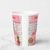 Valentijnsdag van Shepherd Dog Kissing Booth Papieren Bekers (Rechts)